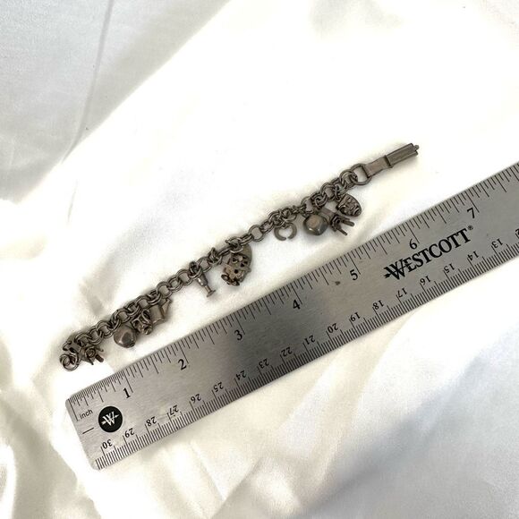 Silver tone charm bracelet - Picture 6 of 10